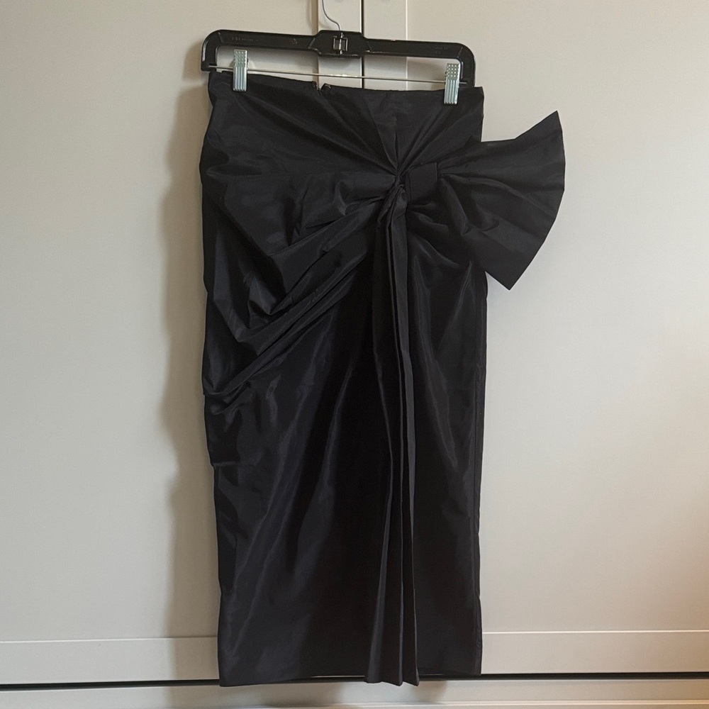 NWT Ann Taylor Holiday Black Bow Detail Skirt- 12P